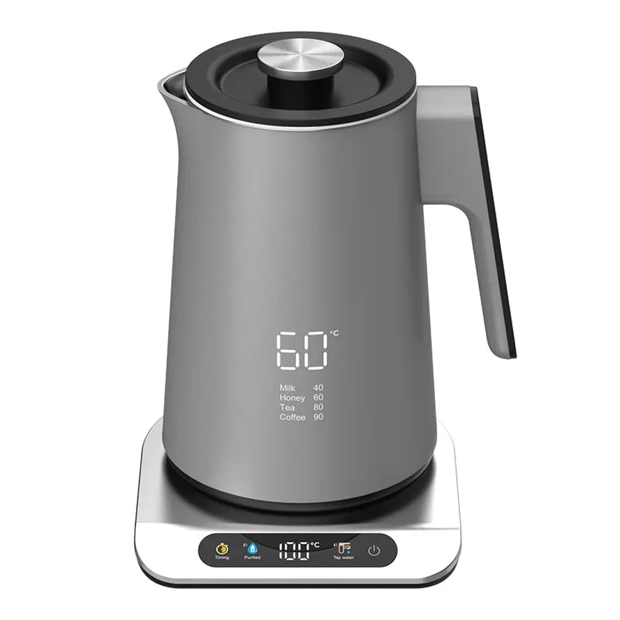 KTX-530451 Portable 1.7 Litre Electric Kettle with Digital Control and Stainless Steel Finish
