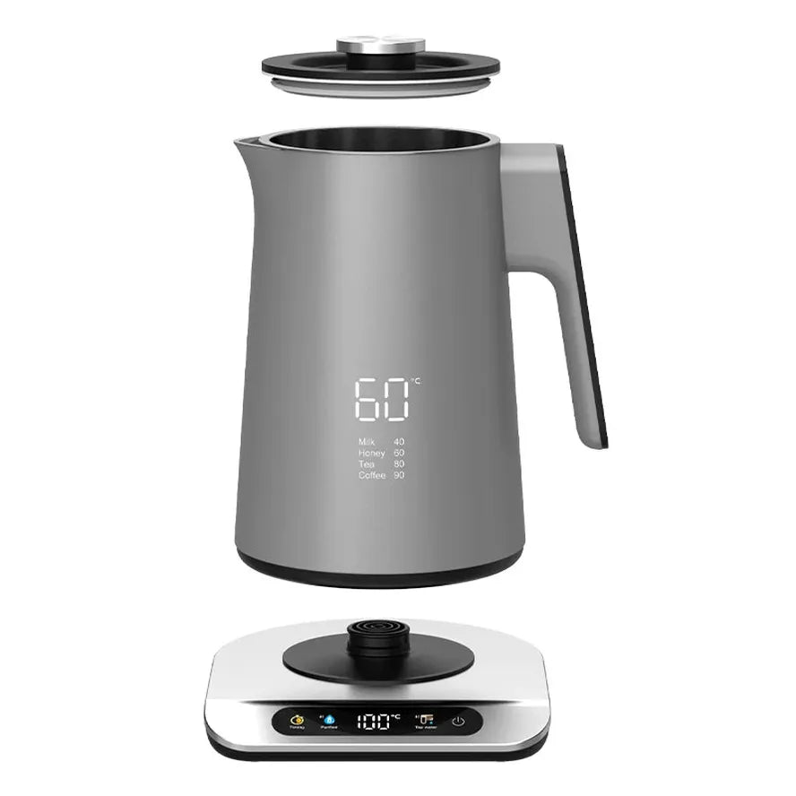 KTX-530451 Portable 1.7 Litre Electric Kettle with Digital Control and Stainless Steel Finish
