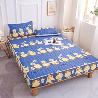 HKM-530643 Cotton Covered Anti-Slip Cartoon Fitted Sheet with Floral Design