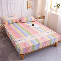 HKM-530643 Cotton Covered Anti-Slip Cartoon Fitted Sheet with Floral Design