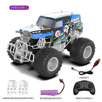 HKM-530835 Remote Control Big Wheel Graffiti Off-Road Climbing Car, 2.4G Wireless Control, Indoor/Outdoor Use, Ready-to-Go for Ages 5 & Up
