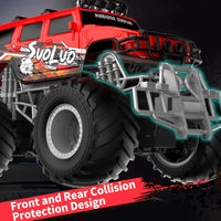 HKM-530835 Remote Control Big Wheel Graffiti Off-Road Climbing Car, 2.4G Wireless Control, Indoor/Outdoor Use, Ready-to-Go for Ages 5 & Up