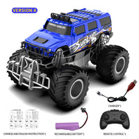 HKM-530835 Remote Control Big Wheel Graffiti Off-Road Climbing Car, 2.4G Wireless Control, Indoor/Outdoor Use, Ready-to-Go for Ages 5 & Up
