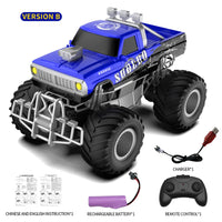 HKM-530835 Remote Control Big Wheel Graffiti Off-Road Climbing Car, 2.4G Wireless Control, Indoor/Outdoor Use, Ready-to-Go for Ages 5 & Up