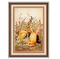 HKM-530835 Small Cartoon Cross Stitch Kit for Bedroom and Living Room Decor