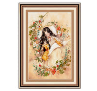HKM-530835 Small Cartoon Cross Stitch Kit for Bedroom and Living Room Decor