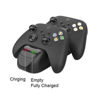 HKM-531027 Dual Wireless Controller Charger for X-box SX with 600mAh Batteries and Charging Indicators