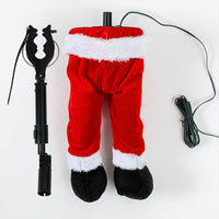 HKM-531283 Creative Christmas Leg Decorations - Red & Striped Design, Versatile Holiday Accents for Festive Decor