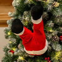 HKM-531283 Creative Christmas Leg Decorations - Red & Striped Design, Versatile Holiday Accents for Festive Decor
