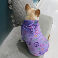 HKM-531411 Schnauzer Cartoon Print Velvet Sweater for Dogs - Spring and Autumn Fashion