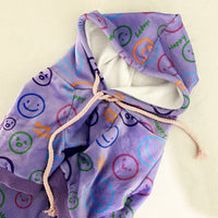 HKM-531411 Schnauzer Cartoon Print Velvet Sweater for Dogs - Spring and Autumn Fashion