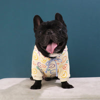 HKM-531411 Schnauzer Cartoon Print Velvet Sweater for Dogs - Spring and Autumn Fashion