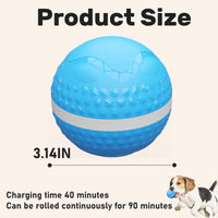 HKM-531603 Smart Interactive Dog Toys, Automatic Moving Ball With Lighting Modes, Interactive Dog Toys For Dog Enrichment & Stimulation, Motion Activated Rolling Toy For Medium And Large Dogs