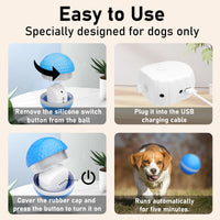 HKM-531603 Smart Interactive Dog Toys, Automatic Moving Ball With Lighting Modes, Interactive Dog Toys For Dog Enrichment & Stimulation, Motion Activated Rolling Toy For Medium And Large Dogs