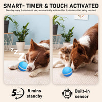 HKM-531603 Smart Interactive Dog Toys, Automatic Moving Ball With Lighting Modes, Interactive Dog Toys For Dog Enrichment & Stimulation, Motion Activated Rolling Toy For Medium And Large Dogs