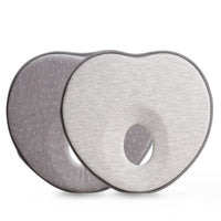 HKM-531667 Baby Heart-shaped Pillow with Memory Foam and Cotton Cover - Various Colors and Styles Available