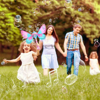 HKM-531795 Butterfly Bubble Wand Toy – Full-Automatic Light-Up With Music for Kids Ages 2-13