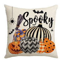 HKM-531795 Cartoon Car Pumpkin Print Sofa Pillow Case 45x45cm Nordic Style