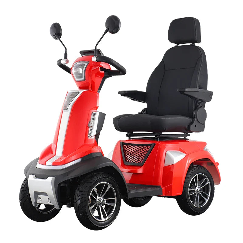 KTX-531859 2024 Four-Wheel Electric Mobility Scooter with Bluetooth, 40-60km Range, 20km/h Max Speed