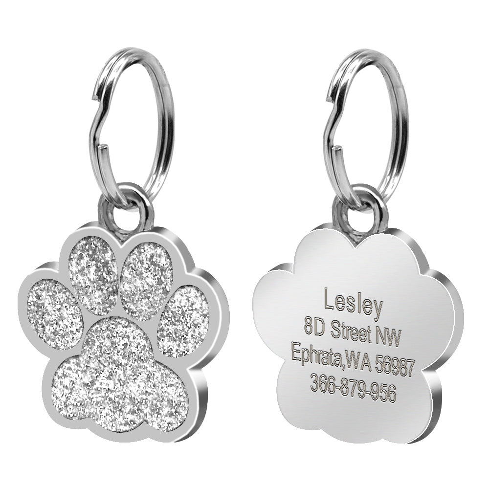 HKM-531987 Personalized Pet ID Tag - Custom Dog Tag with Contact Information and Stylish Design