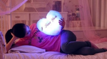 HKM-532115 Love Glowing Music Pillow Plush Toy - 32cm Cotton Stuffed Toy