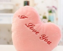 HKM-532115 Love Glowing Music Pillow Plush Toy - 32cm Cotton Stuffed Toy