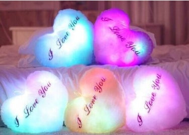 HKM-532115 Love Glowing Music Pillow Plush Toy - 32cm Cotton Stuffed Toy