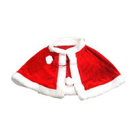 HKM-532115 Red Velvet Cape for Children - Warm Christmas Costume for Role Play and Festivals