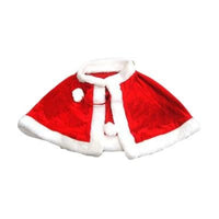 HKM-532115 Red Velvet Cape for Children - Warm Christmas Costume for Role Play and Festivals