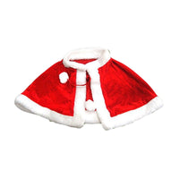 HKM-532115 Red Velvet Cape for Children - Warm Christmas Costume for Role Play and Festivals