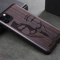 HKM-532243 Ebony Wood and TPU Protective Sleeve for Apple Devices