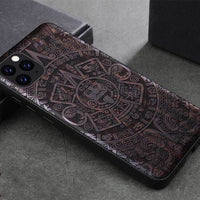 HKM-532243 Ebony Wood and TPU Protective Sleeve for Apple Devices