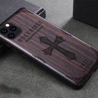 HKM-532243 Ebony Wood and TPU Protective Sleeve for Apple Devices