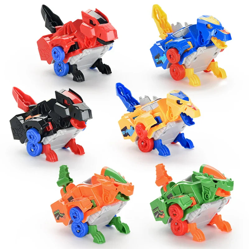 HKM-532243 Transforming Dinosaur Chariot Toy Set for Children Ages 3 and Up - Morphing Model 12x8.5x9cm