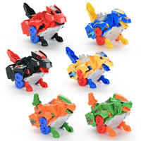 HKM-532243 Transforming Dinosaur Chariot Toy Set for Children Ages 3 and Up - Morphing Model 12x8.5x9cm