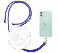 HKM-532371 Handmade PVC Phone Casing Lanyard with Trapezoid Pendant and Nylon Strap