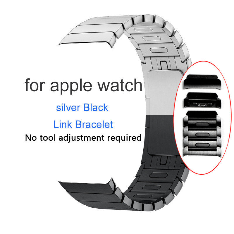 HKM-532499 Stainless Steel Chain Strap Compatible with Apple Watch Series 1/2/3/4 (38mm & 42mm)