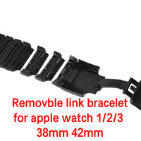 HKM-532499 Stainless Steel Chain Strap Compatible with Apple Watch Series 1/2/3/4 (38mm & 42mm)