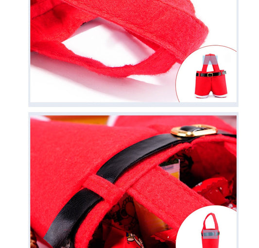 HKM-532755 Red Velvet Christmas Candy Bag for Weddings and Holiday Gifts - Size 21x14.5cm