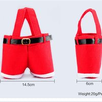 HKM-532755 Red Velvet Christmas Candy Bag for Weddings and Holiday Gifts - Size 21x14.5cm