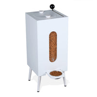 HKM-532819 Wooden Pet Feeder with Adjustable Height for Dogs and Cats - Large Capacity Bowls