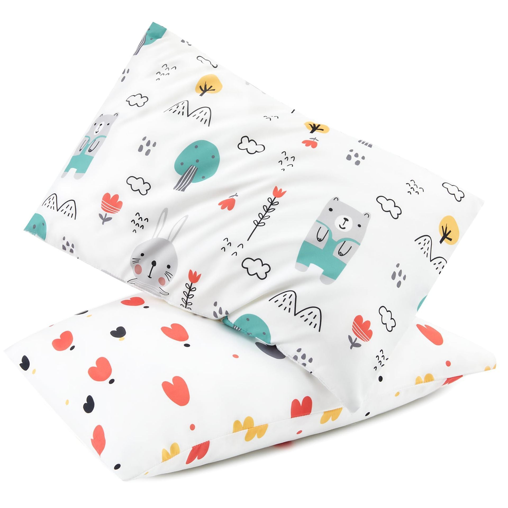 HKM-533139 Soft Breathable Gauze Travel Pillow Set with 2 Pillowcases - 33 x 45 cm