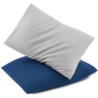 HKM-533139 Soft Breathable Gauze Travel Pillow Set with 2 Pillowcases - 33 x 45 cm