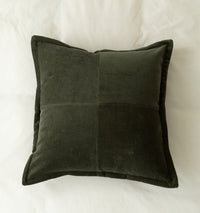HKM-533203 Corduroy Fly Edge Pillow Cover - 100% Cotton, 50x50cm with Zipper Closure