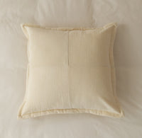 HKM-533203 Corduroy Fly Edge Pillow Cover - 100% Cotton, 50x50cm with Zipper Closure