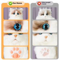 HKM-533331 Muppet Cat Plush Doll - Ragdoll Design in Multiple Colors with Gift Box Packaging