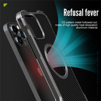 HKM-533395 High-Quality Carbon Fiber and Aluminum Alloy Back Cover for iPhone 13 Series and More