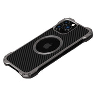 HKM-533395 High-Quality Carbon Fiber and Aluminum Alloy Back Cover for iPhone 13 Series and More