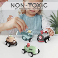 HKM-533395 Pull Back Cartoon Car Toy for Kids - Multi-style Friction Vehicle, Perfect Gift for Ages 5 and Up