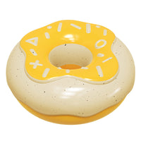 HKM-533587 Donut-Shaped Molar Teeth Cleaning Dog Toy in Pink, Yellow, Chocolate - Durable TPR Material